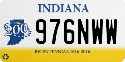 IN license plate 976NWW