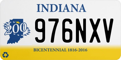 IN license plate 976NXV
