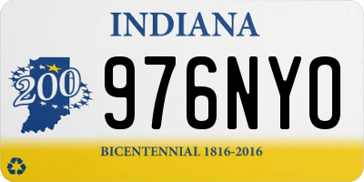 IN license plate 976NYO