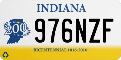IN license plate 976NZF