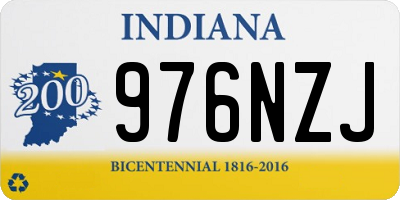 IN license plate 976NZJ