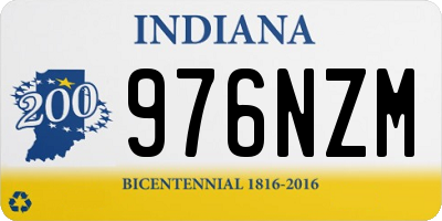 IN license plate 976NZM