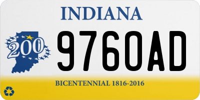IN license plate 976OAD