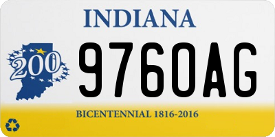 IN license plate 976OAG