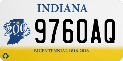IN license plate 976OAQ