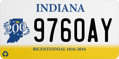 IN license plate 976OAY