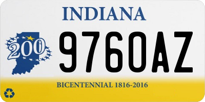 IN license plate 976OAZ
