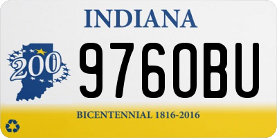 IN license plate 976OBU