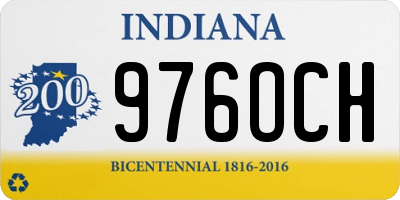 IN license plate 976OCH