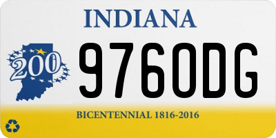 IN license plate 976ODG