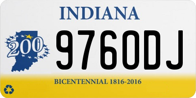 IN license plate 976ODJ