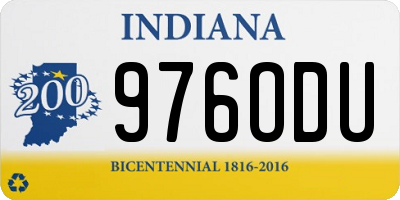 IN license plate 976ODU