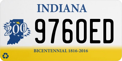IN license plate 976OED
