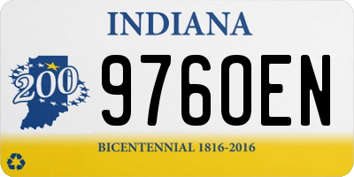 IN license plate 976OEN