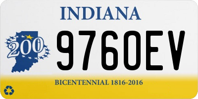 IN license plate 976OEV