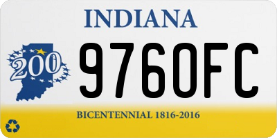 IN license plate 976OFC