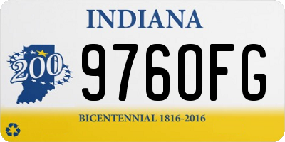 IN license plate 976OFG