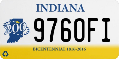 IN license plate 976OFI