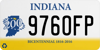 IN license plate 976OFP
