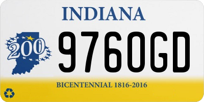 IN license plate 976OGD