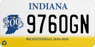 IN license plate 976OGN