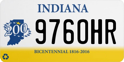 IN license plate 976OHR
