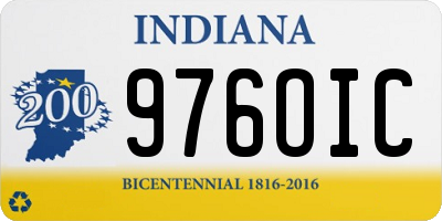 IN license plate 976OIC