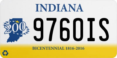 IN license plate 976OIS