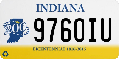 IN license plate 976OIU