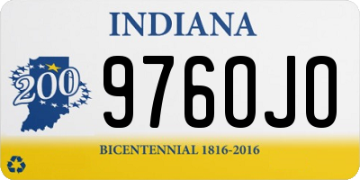 IN license plate 976OJO