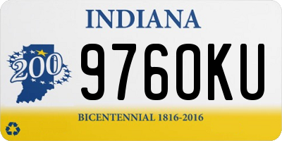 IN license plate 976OKU