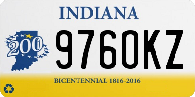 IN license plate 976OKZ