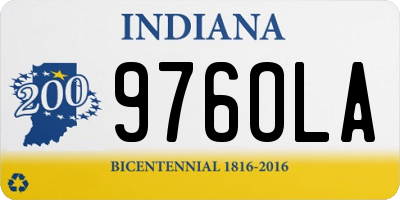 IN license plate 976OLA