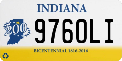 IN license plate 976OLI