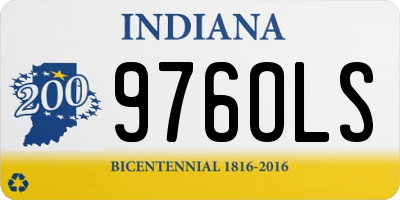 IN license plate 976OLS