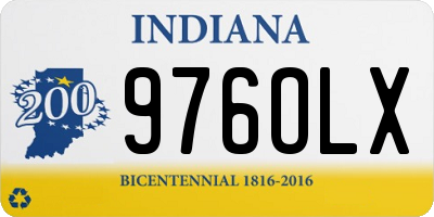 IN license plate 976OLX