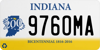 IN license plate 976OMA