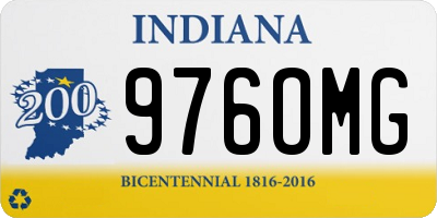 IN license plate 976OMG