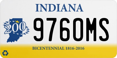 IN license plate 976OMS