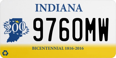 IN license plate 976OMW