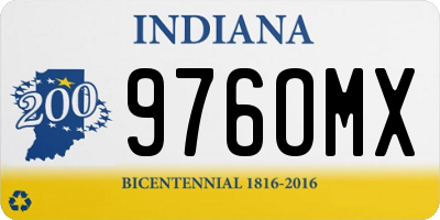 IN license plate 976OMX