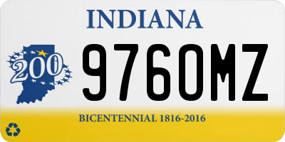 IN license plate 976OMZ