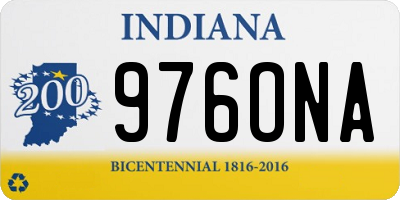 IN license plate 976ONA