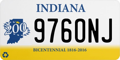 IN license plate 976ONJ