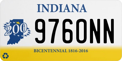 IN license plate 976ONN
