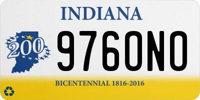 IN license plate 976ONO