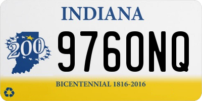 IN license plate 976ONQ