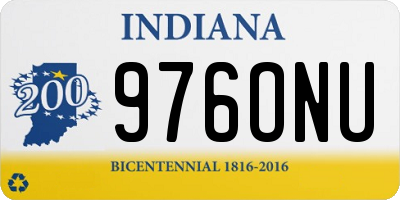IN license plate 976ONU