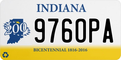 IN license plate 976OPA