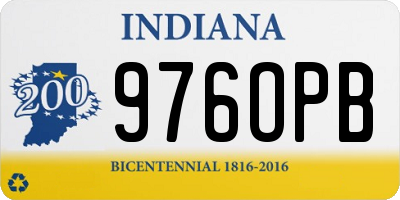 IN license plate 976OPB